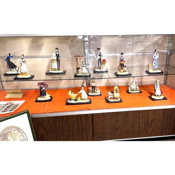 Anna Perenna, P. Buckley Moss Sculpture Collection Limited Edition Set W/ Boxes - Picture 3 of 16